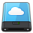 Blue iDisk W Icon 48x48 png